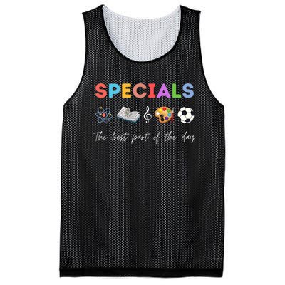 Specials Art Music PE Teacher Team Best Part Of The Day Mesh Reversible Basketball Jersey Tank