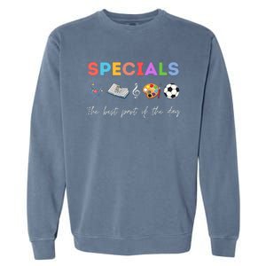 Specials Art Music PE Teacher Team Best Part Of The Day Garment-Dyed Sweatshirt