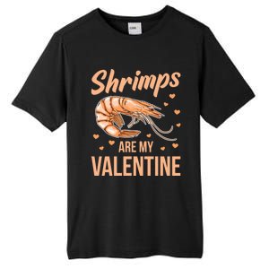 Shrimps Are My Valentine Design Prawn Fan Gift Tall Fusion ChromaSoft Performance T-Shirt