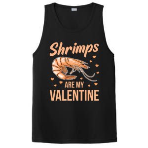 Shrimps Are My Valentine Design Prawn Fan Gift PosiCharge Competitor Tank