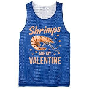 Shrimps Are My Valentine Design Prawn Fan Gift Mesh Reversible Basketball Jersey Tank