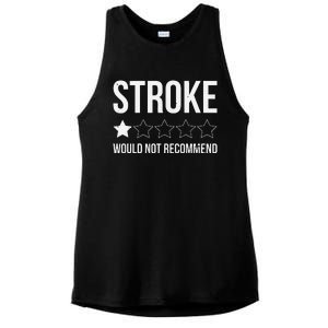 Stroke Awareness Month Funny Stroke Survivor Ladies PosiCharge Tri-Blend Wicking Tank