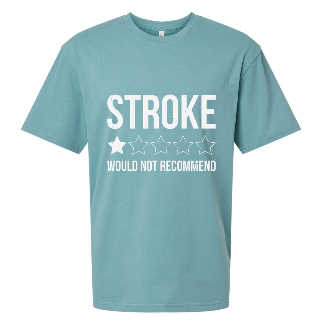 Stroke Awareness Month Funny Stroke Survivor Sueded Cloud Jersey T-Shirt
