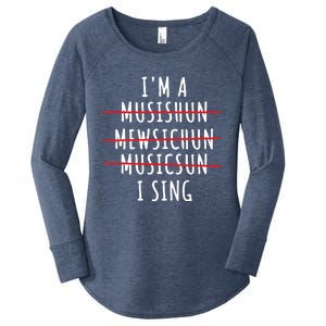 Singer Artist Musician Vocalist Soloist Music Diva I Sing Women's Perfect Tri Tunic Long Sleeve Shirt