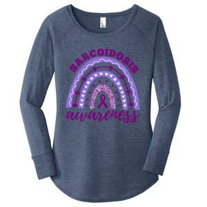 Sarcoidosis Awareness Month Rainbow Gift Women's Perfect Tri Tunic Long Sleeve Shirt