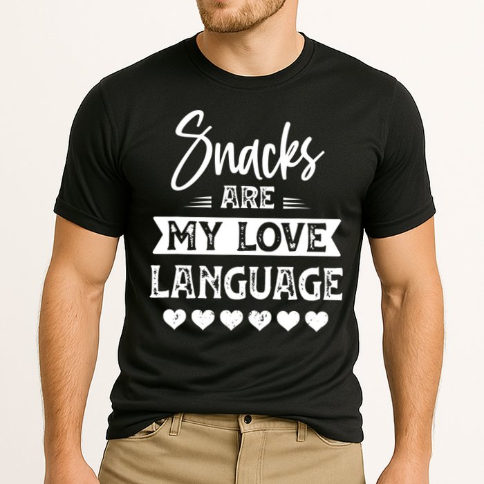 Snacks Are My Love Language. For Snacks Food Lovers Cooling Performance Crew T-Shirt