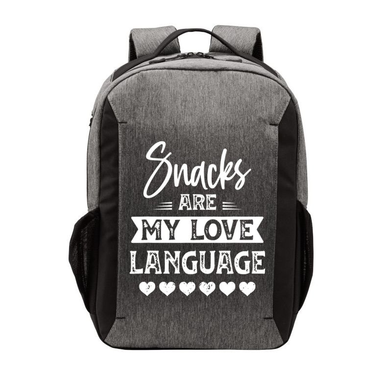 Snacks Are My Love Language. For Snacks Food Lovers Vector Backpack