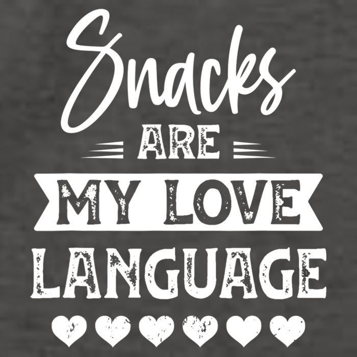 Snacks Are My Love Language. For Snacks Food Lovers Vector Backpack