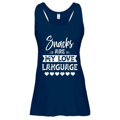 Snacks Are My Love Language. For Snacks Food Lovers Ladies Essential Flowy Tank