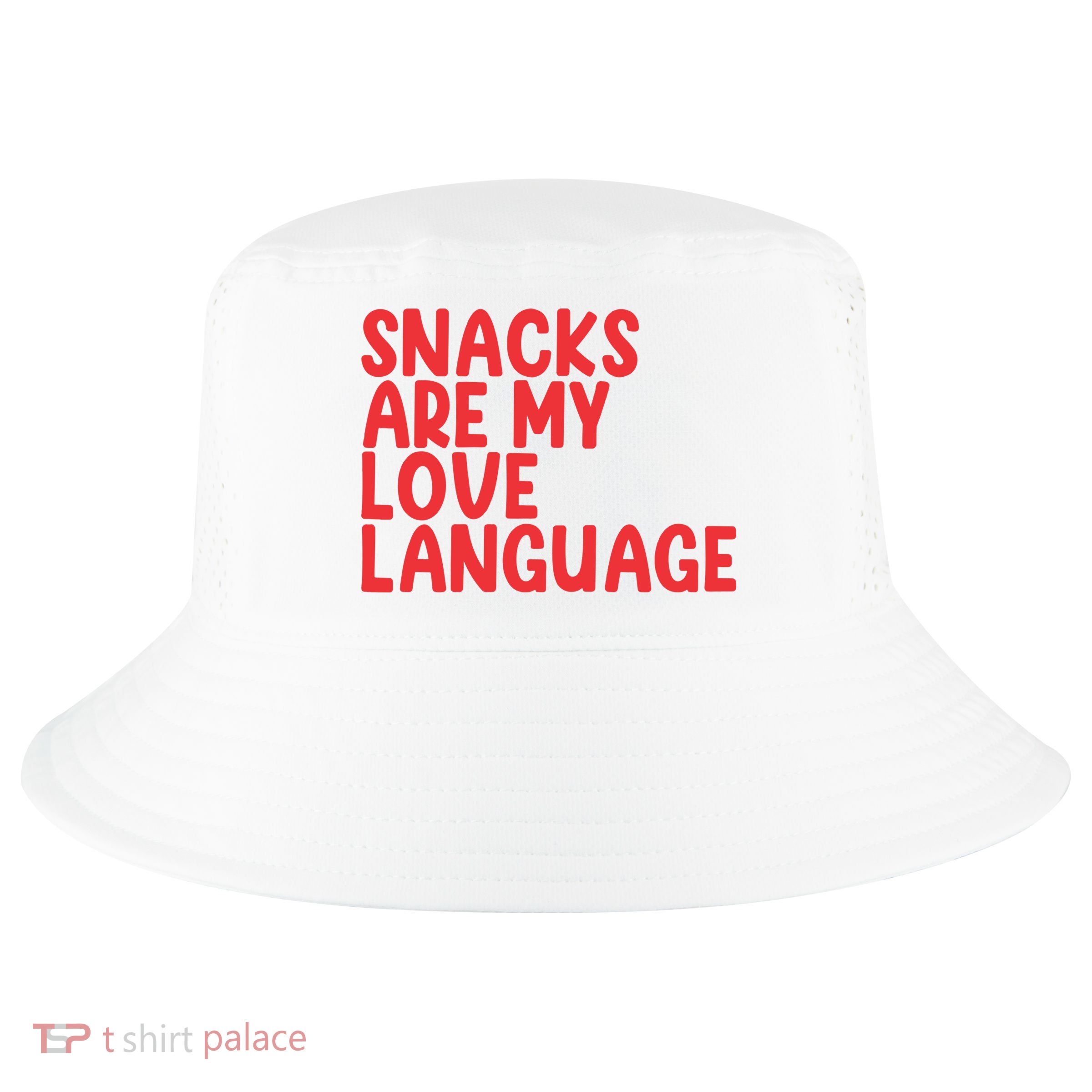 Snacks Are My Love Language Cool Comfort Performance Bucket Hat