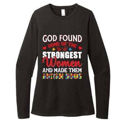 Strongest Autism Mom Awareness Autistic Gift Womens CVC Long Sleeve Shirt