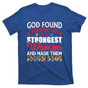 Strongest Autism Mom Awareness Autistic Gift T-Shirt