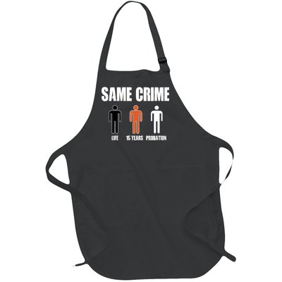 Same Crime Life 15 Years Probation Equality Full-Length Apron With Pockets