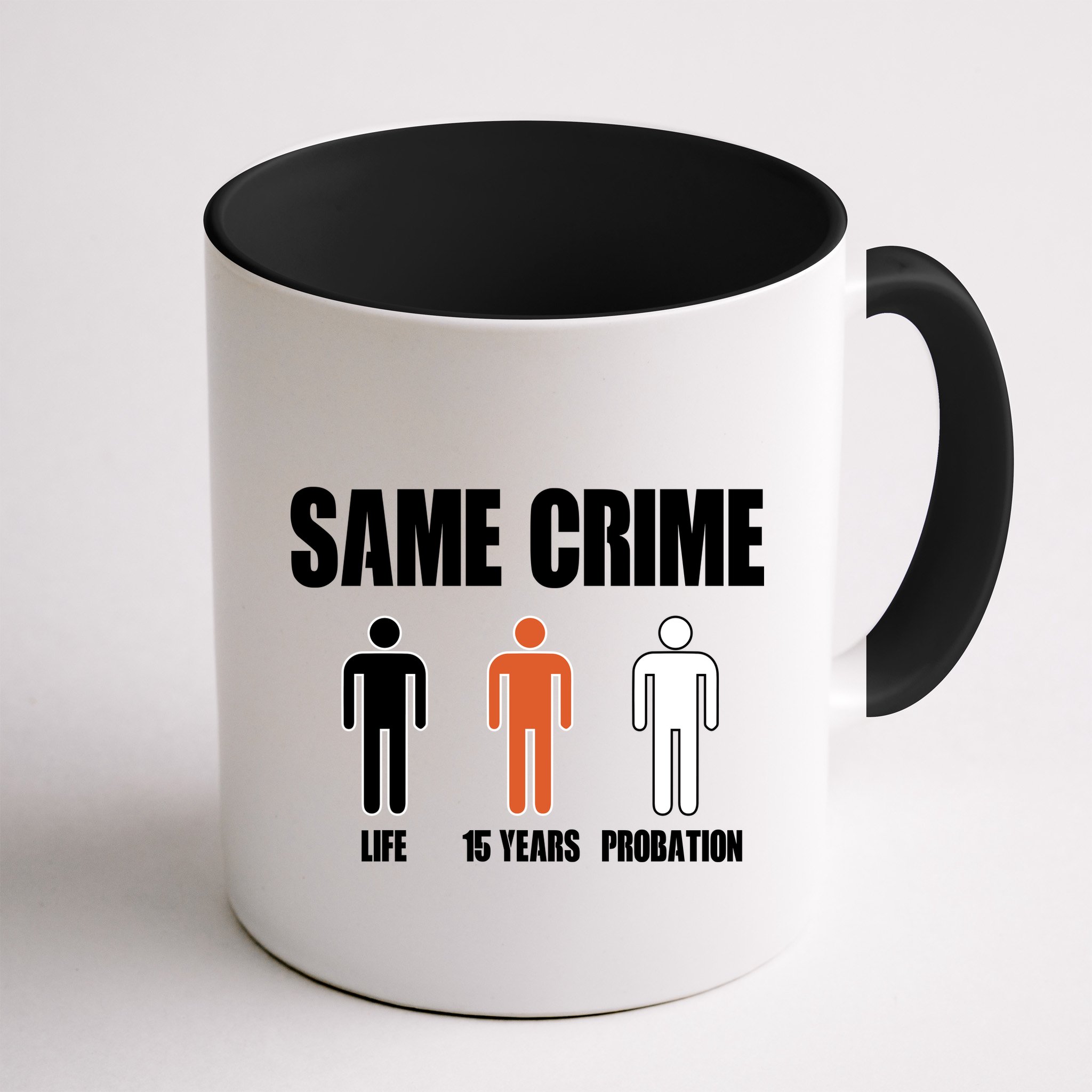 Same Crime Life 15 Years Probation Equality Mug