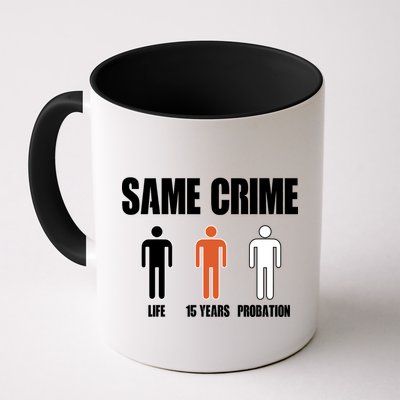 Same Crime Life 15 Years Probation Equality Mug