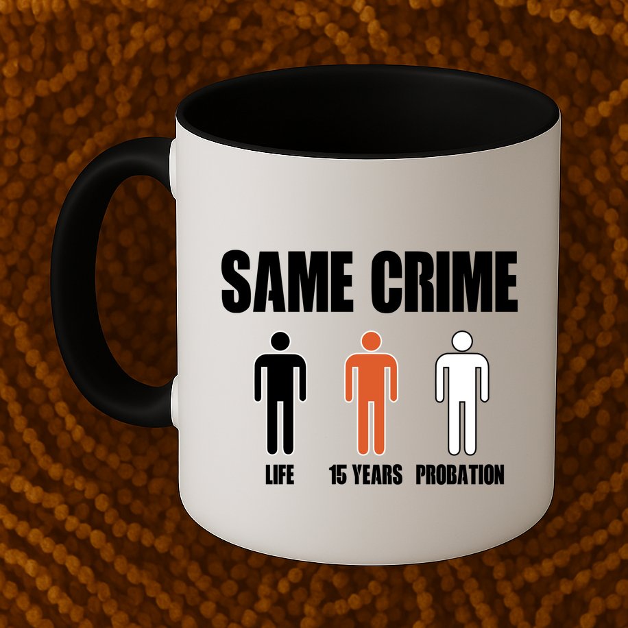 Same Crime Life 15 Years Probation Equality Mug