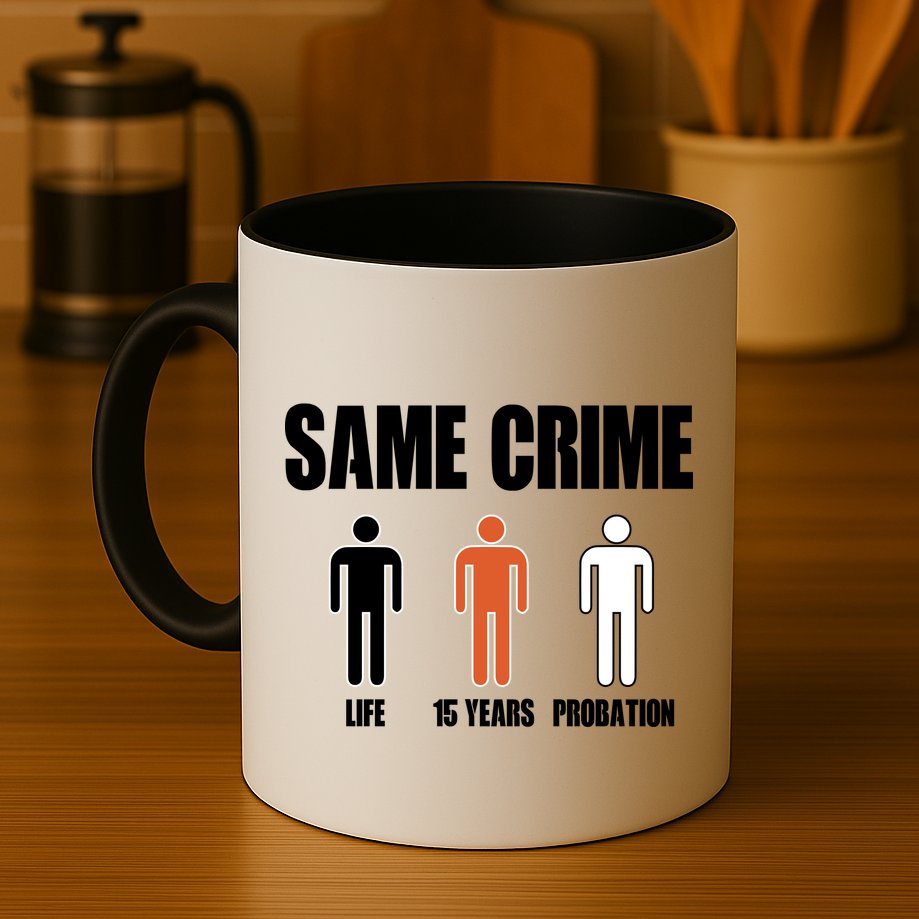 Same Crime Life 15 Years Probation Equality Mug