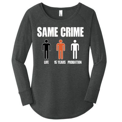 Same Crime Life 15 Years Probation Equality Women's Perfect Tri Tunic Long Sleeve Shirt