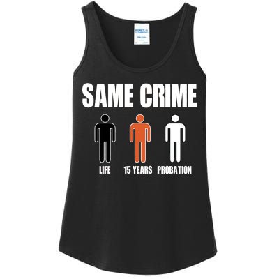 Same Crime Life 15 Years Probation Equality Ladies Essential Tank