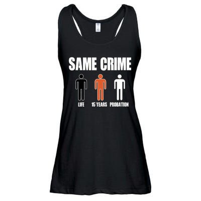 Same Crime Life 15 Years Probation Equality Ladies Essential Flowy Tank