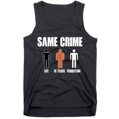 Same Crime Life 15 Years Probation Equality Tank Top