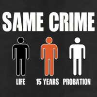 Same Crime Life 15 Years Probation Equality Golf Towel