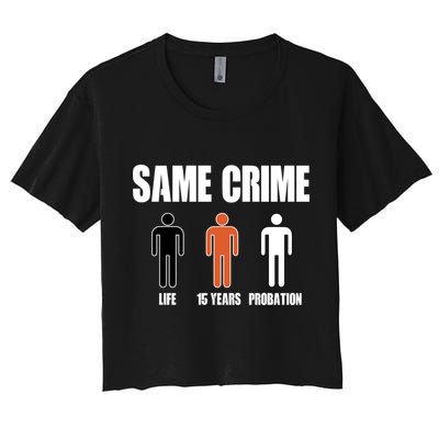 Same Crime Life 15 Years Probation Equality Crop Top