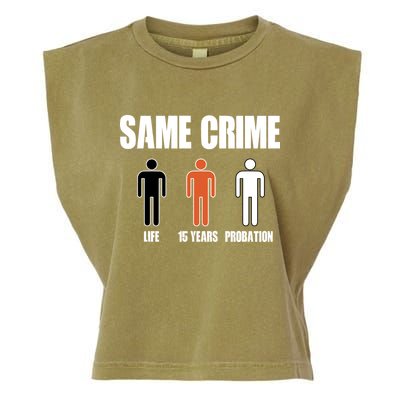 Same Crime Life 15 Years Probation Equality Garment-Dyed Women's Muscle Tee