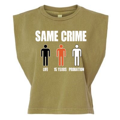 Same Crime Life 15 Years Probation Equality Garment-Dyed Women's Muscle Tee