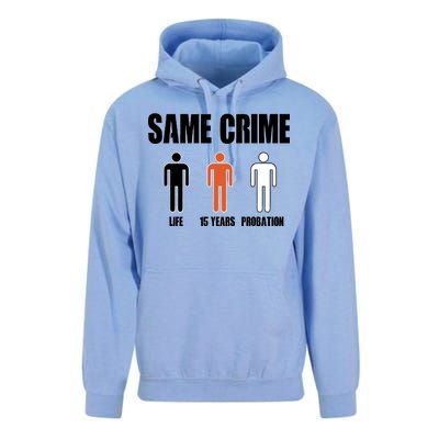 Same Crime Life 15 Years Probation Equality Unisex Surf Hoodie