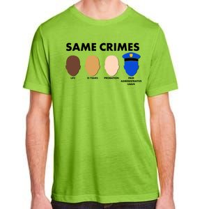 Same Crimes Black Lives Matter Adult ChromaSoft Performance T-Shirt