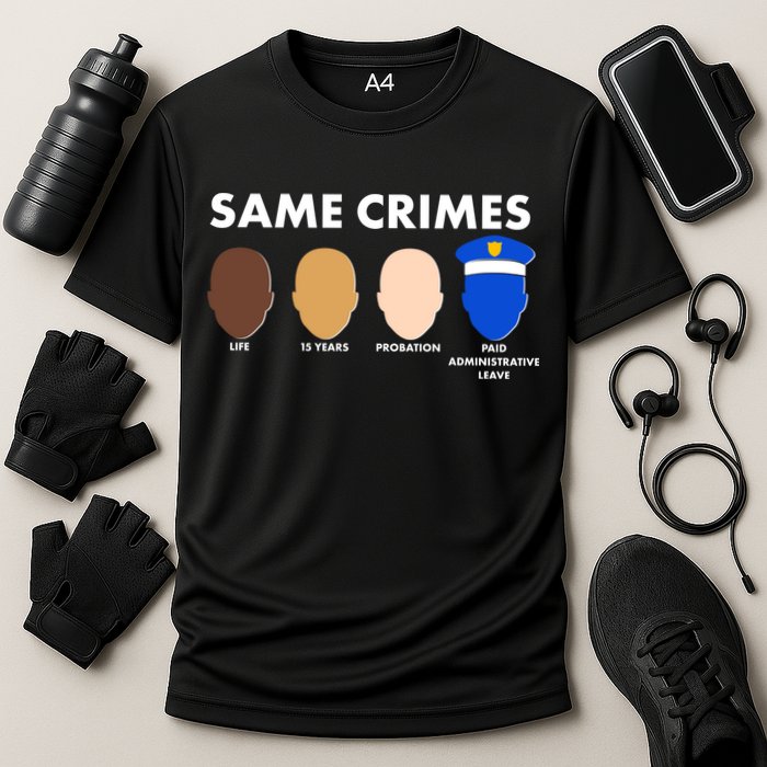 Same Crimes Black Lives Matter Cooling Performance Crew T-Shirt