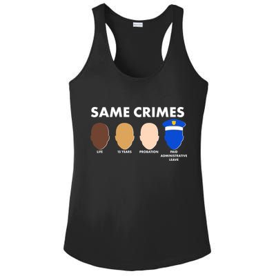 Same Crimes Black Lives Matter Ladies PosiCharge Competitor Racerback Tank