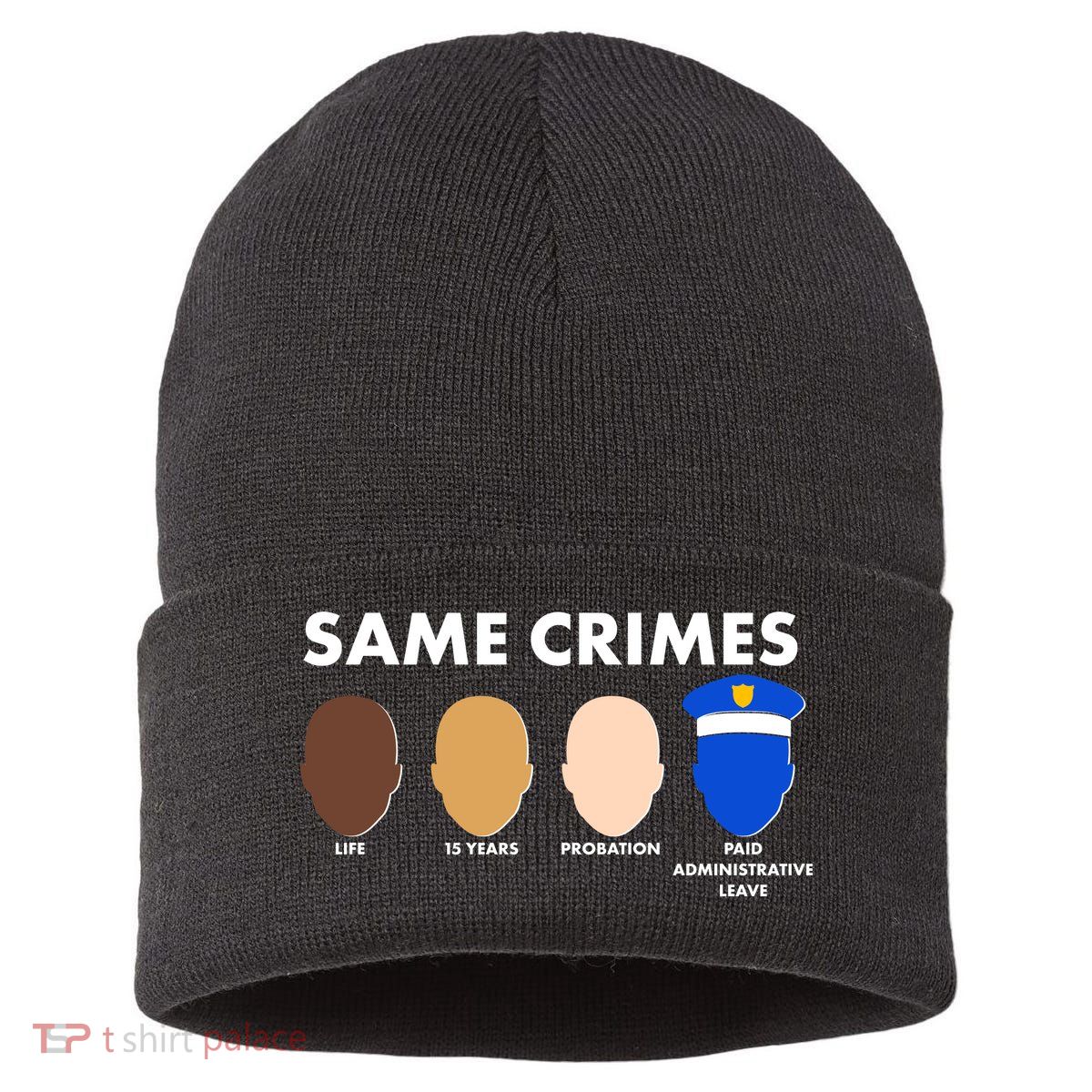 Same Crimes Black Lives Matter Sustainable Knit Beanie