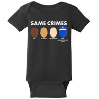 Same Crimes Black Lives Matter Baby Bodysuit