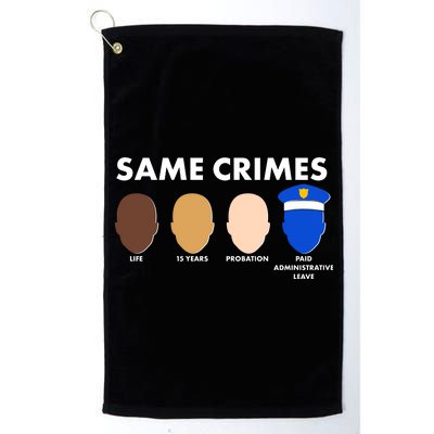 Same Crimes Black Lives Matter Platinum Collection Golf Towel