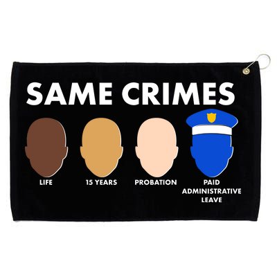 Same Crimes Black Lives Matter Grommeted Golf Towel