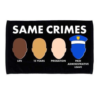 Same Crimes Black Lives Matter Microfiber Hand Towel