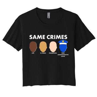Same Crimes Black Lives Matter Crop Top