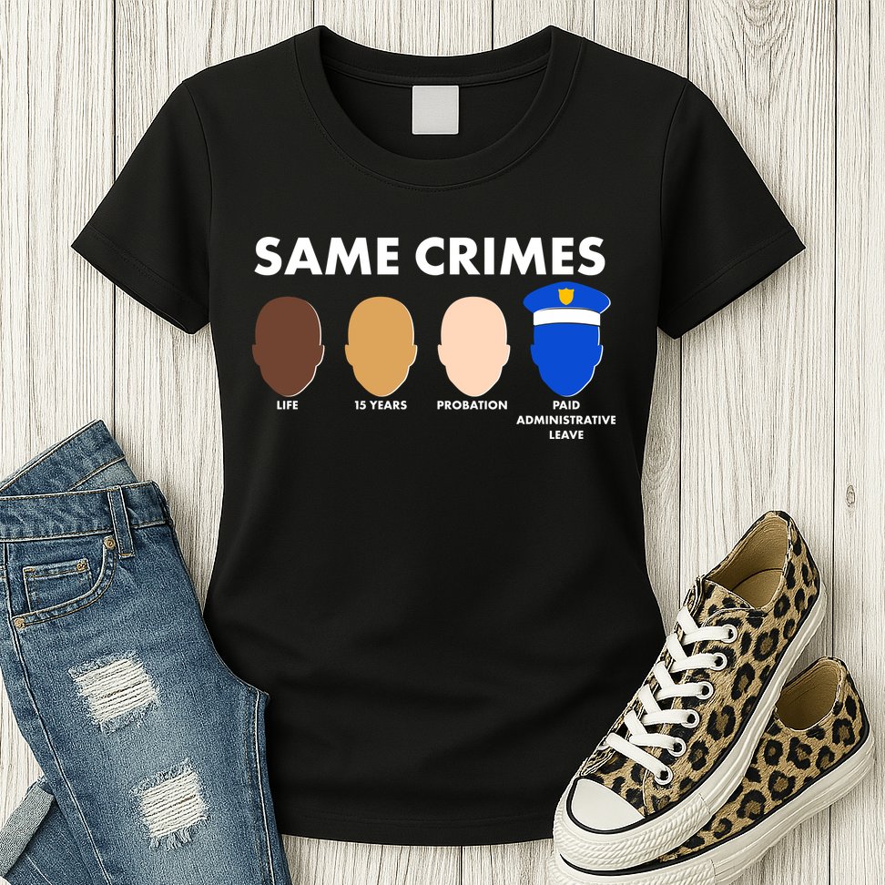 Same Crimes Black Lives Matter Womens T-Shirt