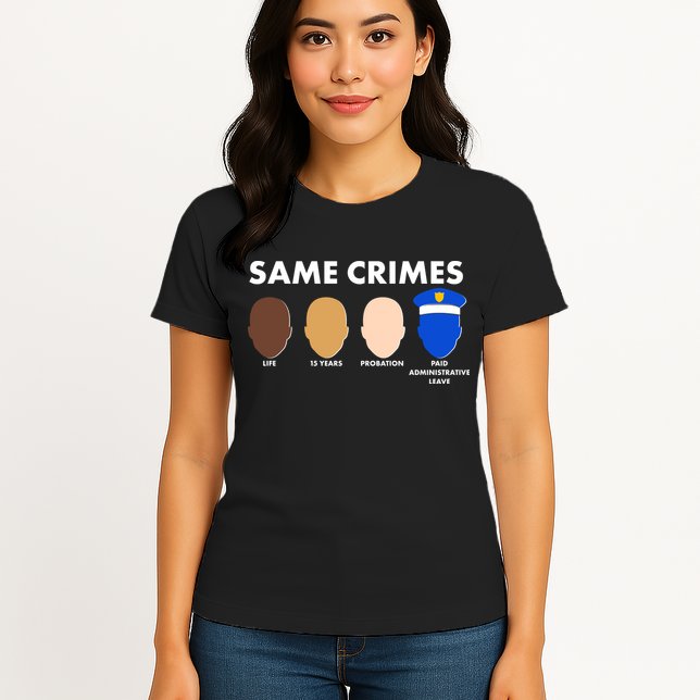 Same Crimes Black Lives Matter Womens T-Shirt