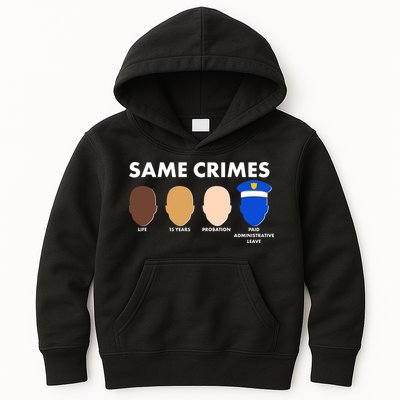 Same Crimes Black Lives Matter Kids Hoodie