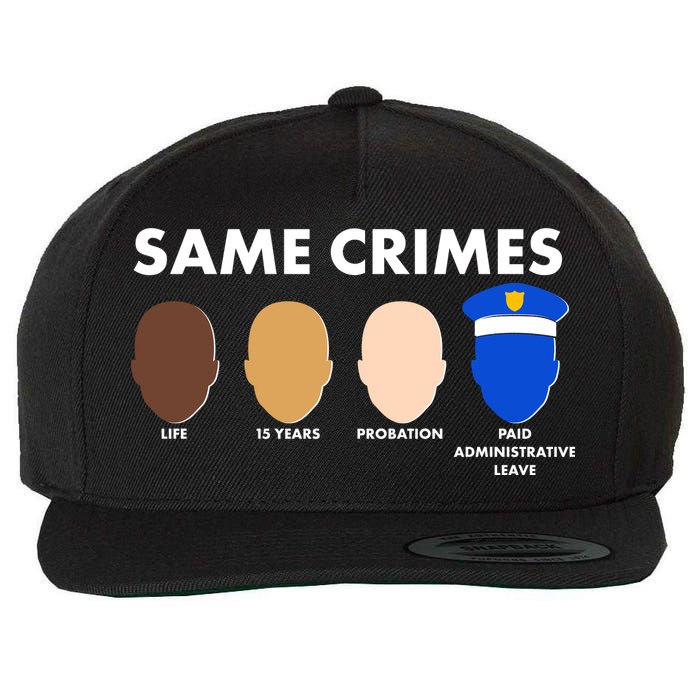 Same Crimes Black Lives Matter Wool Snapback Cap