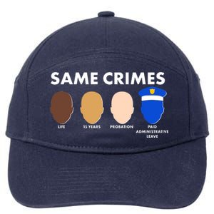 Same Crimes Black Lives Matter 7-Panel Snapback Hat