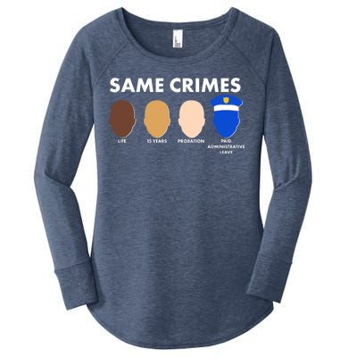 Same Crimes Black Lives Matter Women's Perfect Tri Tunic Long Sleeve Shirt