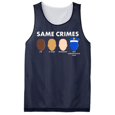 Same Crimes Black Lives Matter Mesh Reversible Basketball Jersey Tank