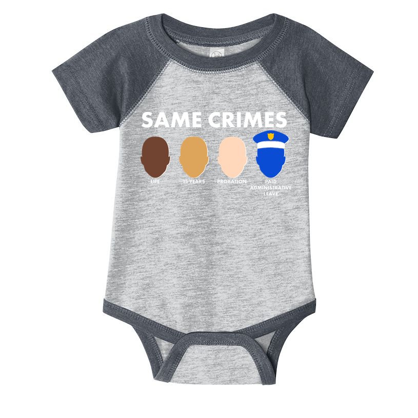Same Crimes Black Lives Matter Infant Baby Jersey Bodysuit