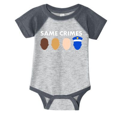 Same Crimes Black Lives Matter Infant Baby Jersey Bodysuit