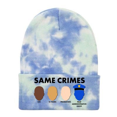 Same Crimes Black Lives Matter Tie Dye 12in Knit Beanie