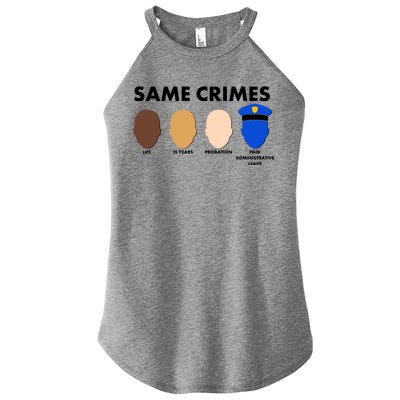 Same Crimes Black Lives Matter Women's Perfect Tri Rocker Tank